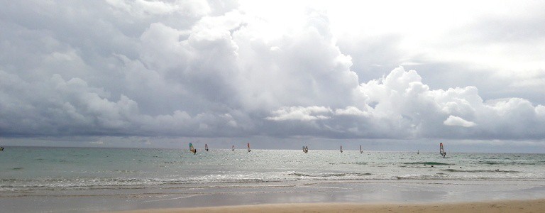 WIndsurfing na oceanie