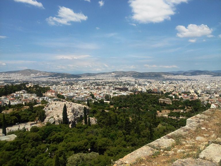widok na Ateny z Akropolu