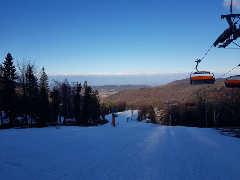 Czarny Groń - stok narciarski i wyciąg